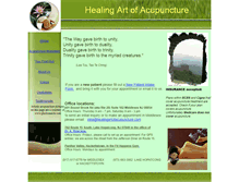 Tablet Screenshot of healingartofacupuncture.com